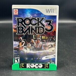 Rock Band 3 (Nintendo Wii, 2010, Music Rhythm Game) CIB